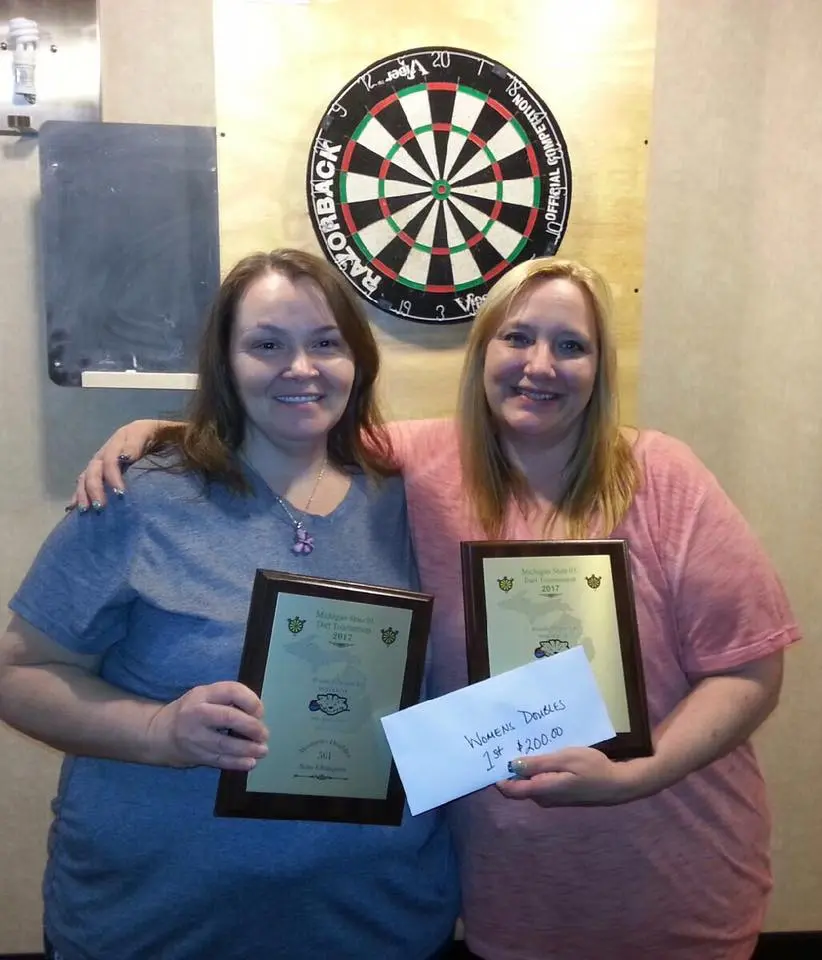 First place women's doubles