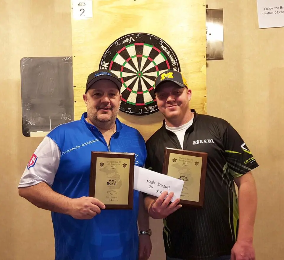 First place men's doubles