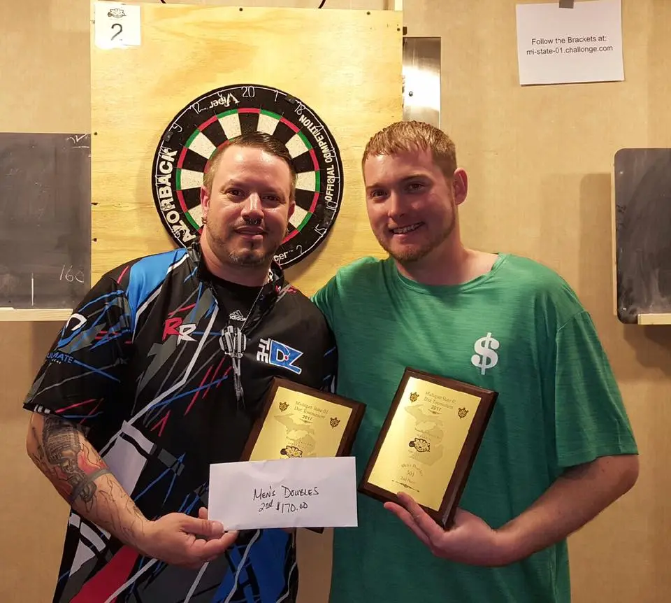 Second place men's doubles
