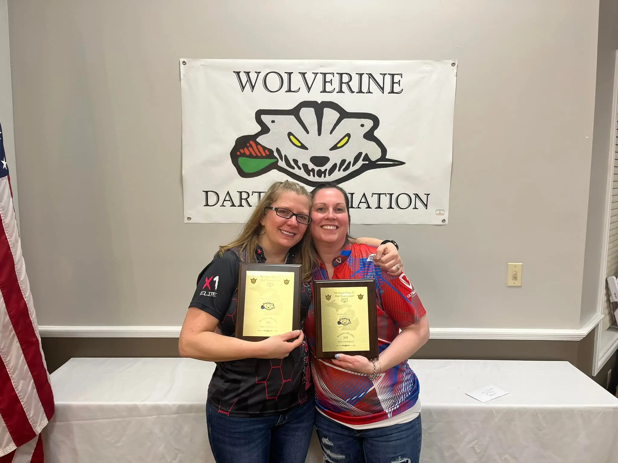 First place woman’s doubles