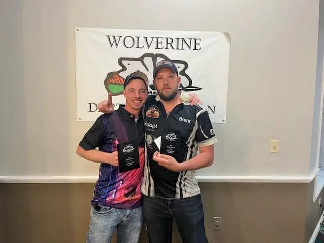 Mens doubles 1st place