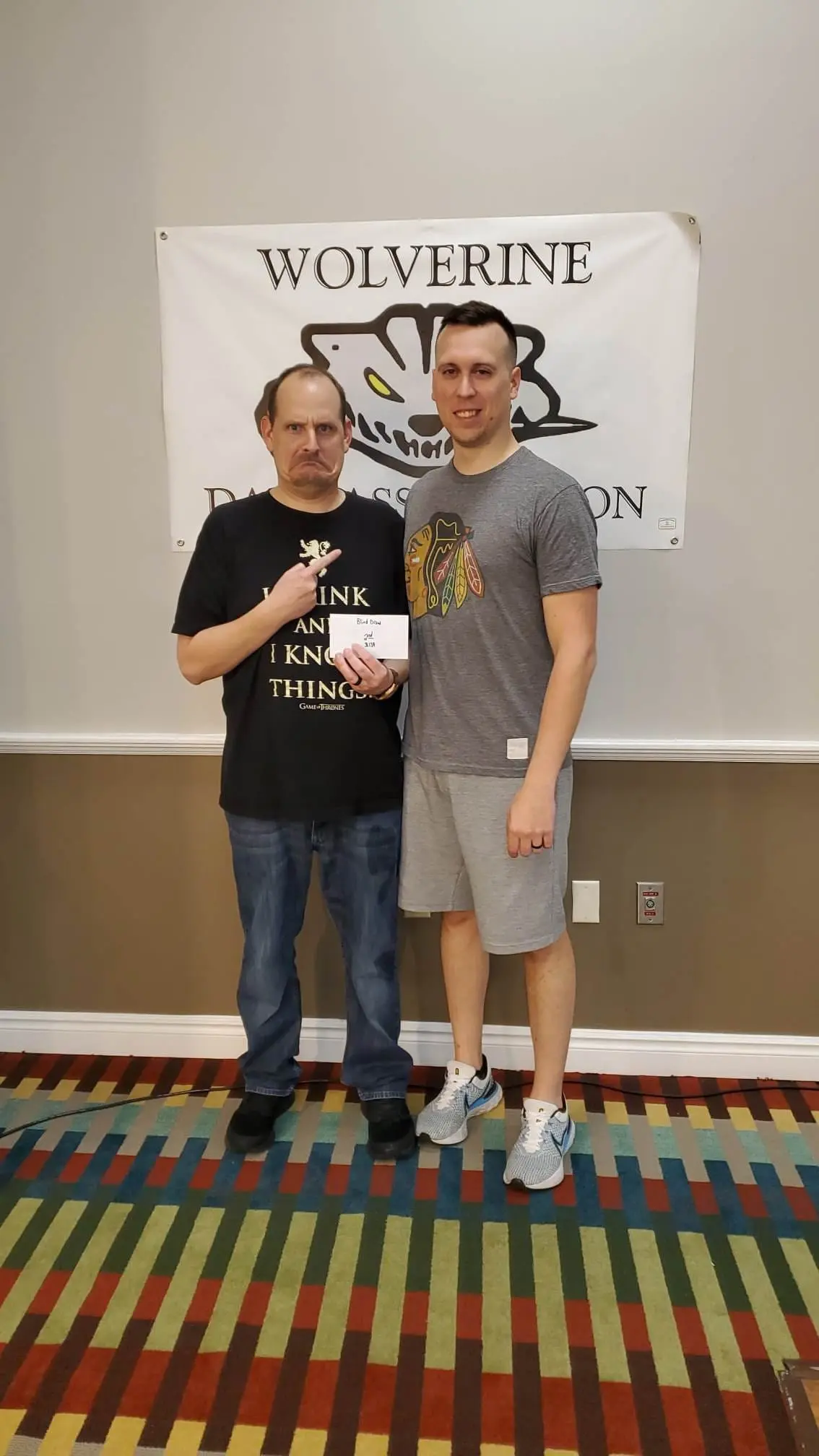 Blind draw 2nd place