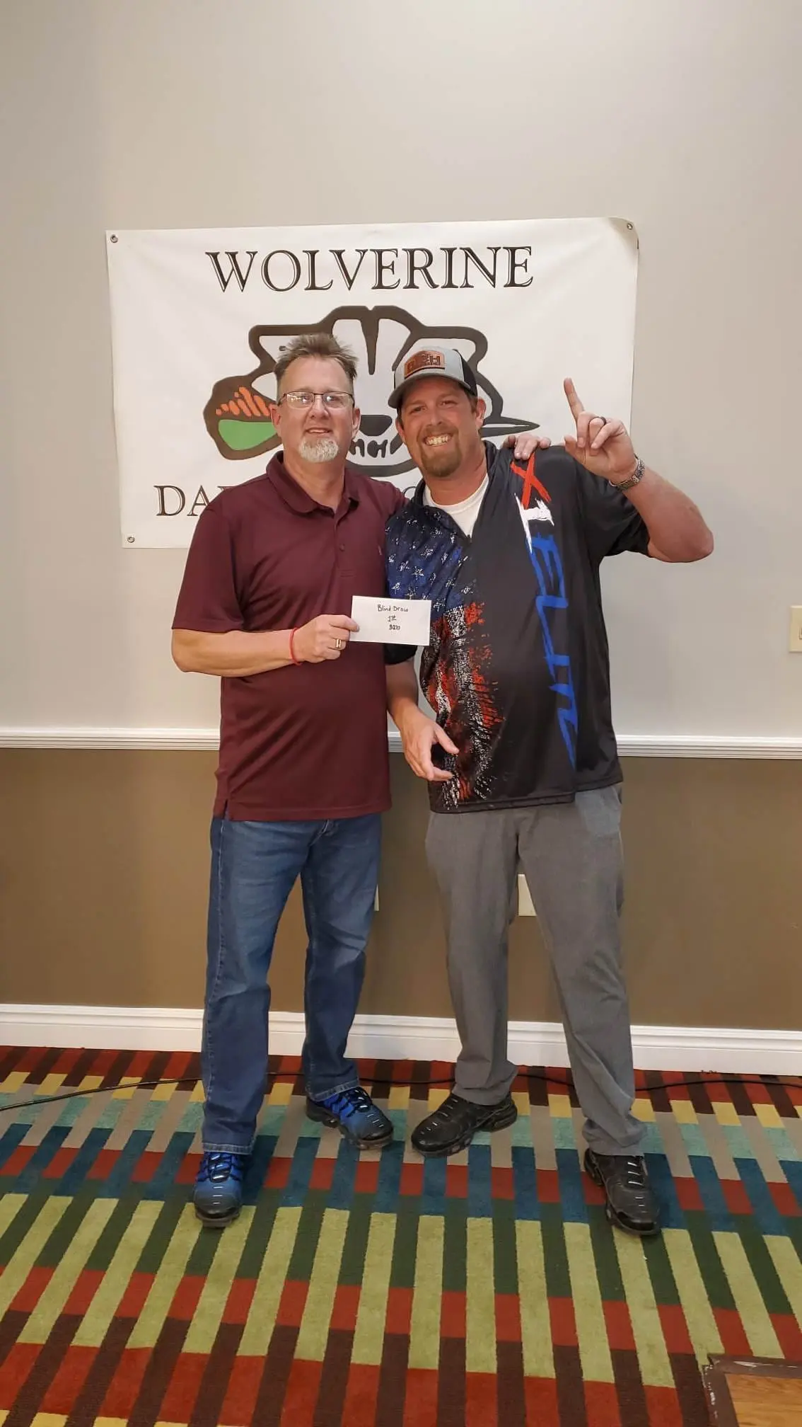 Blind draw 1st place