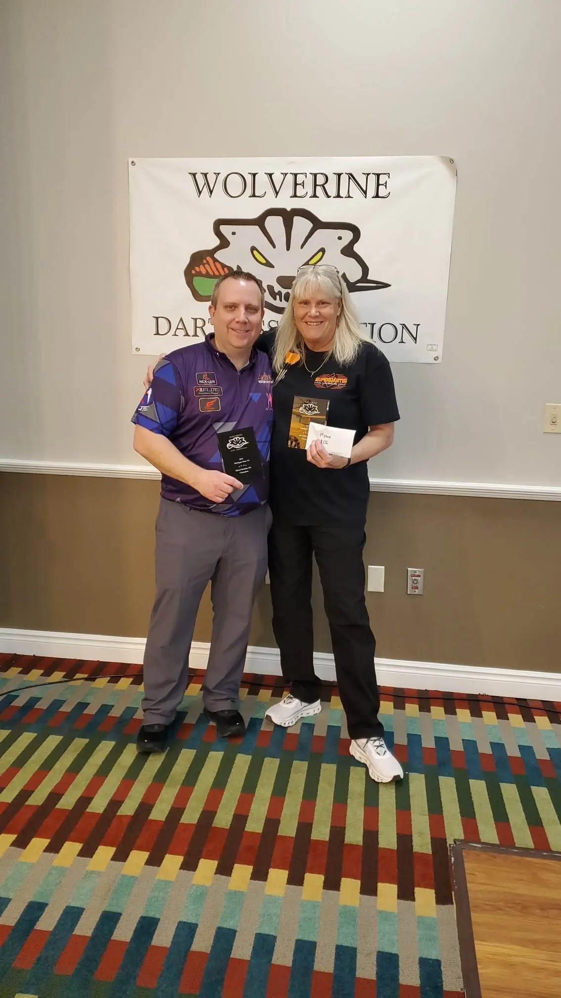 Mixed doubles 1st place