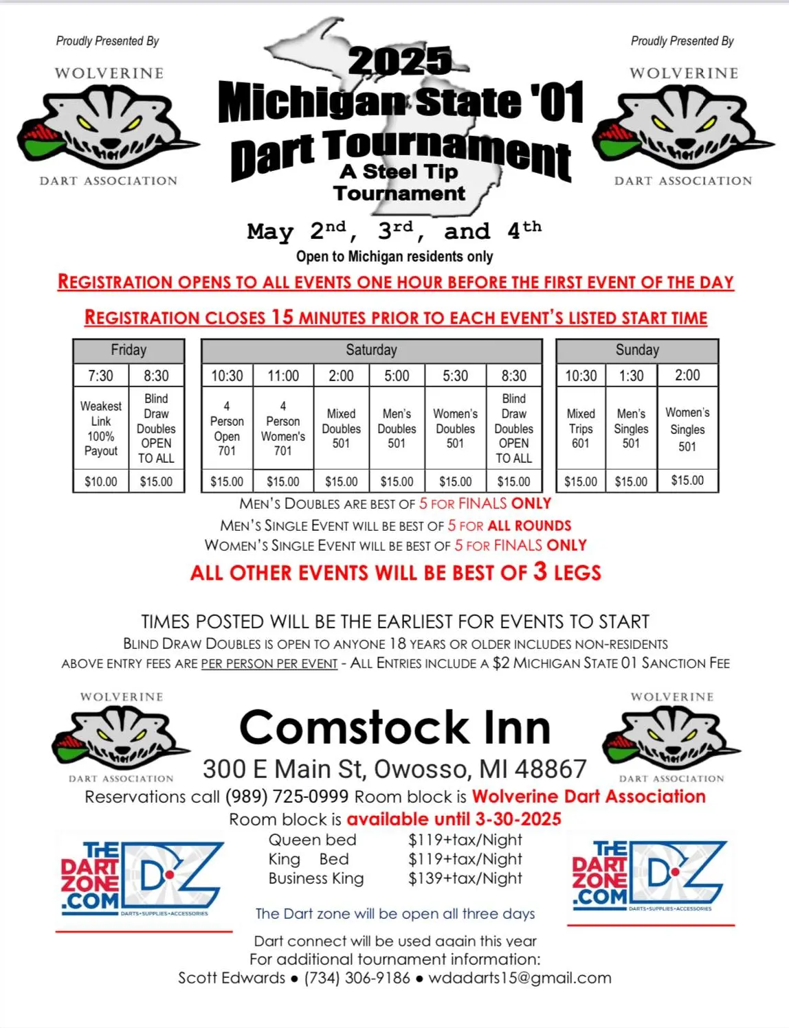 01' State Tournament 2025 flyer