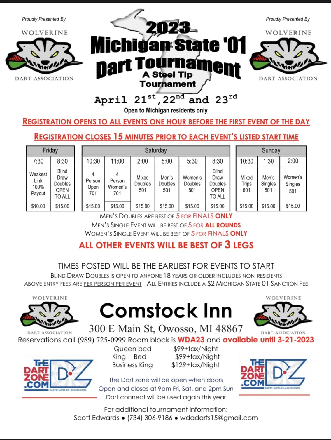 01' State Tournament 2023 flyer
