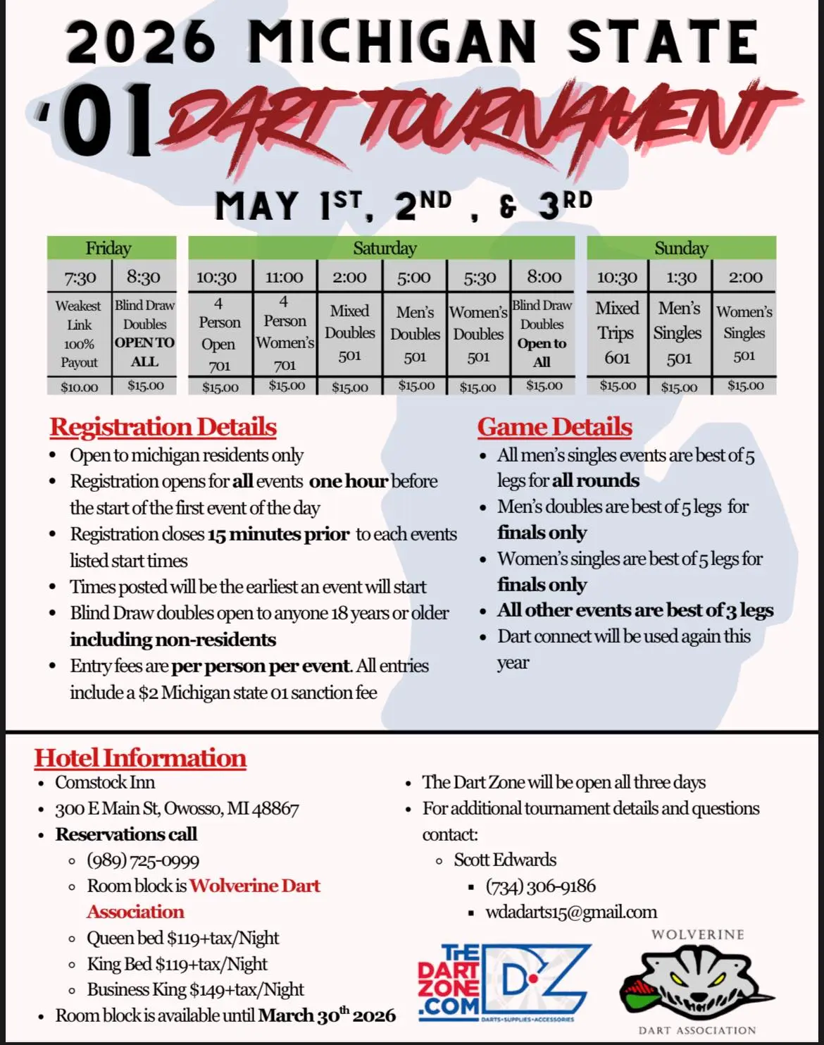 01' State Tournament 2026 flyer